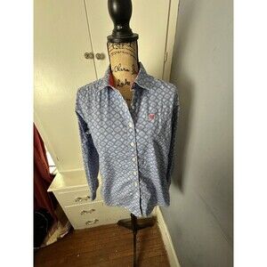 Ariat Women's Real Fitted Long Sleeve Button Shirt Size Large Geometric Print
